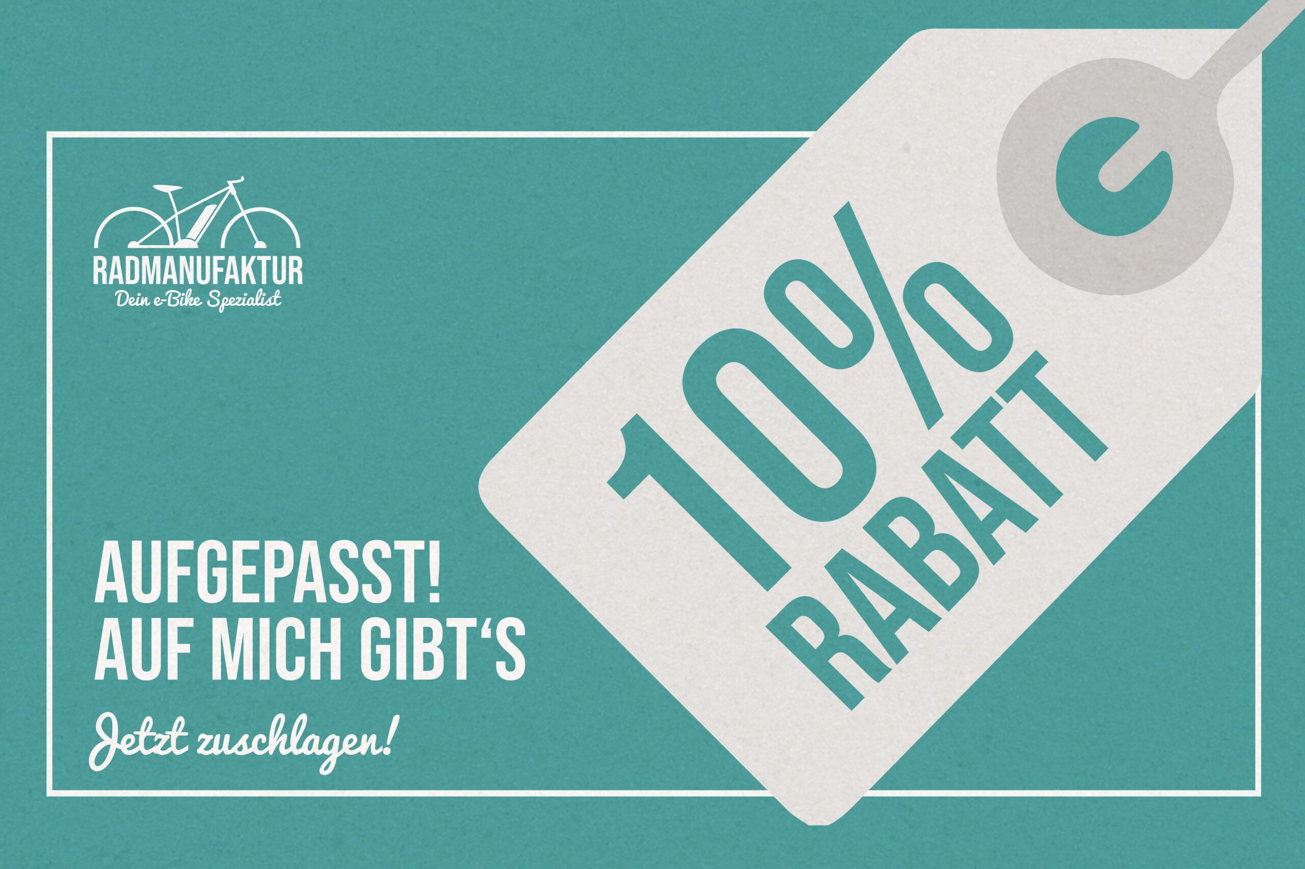 10 % Rabatt neu