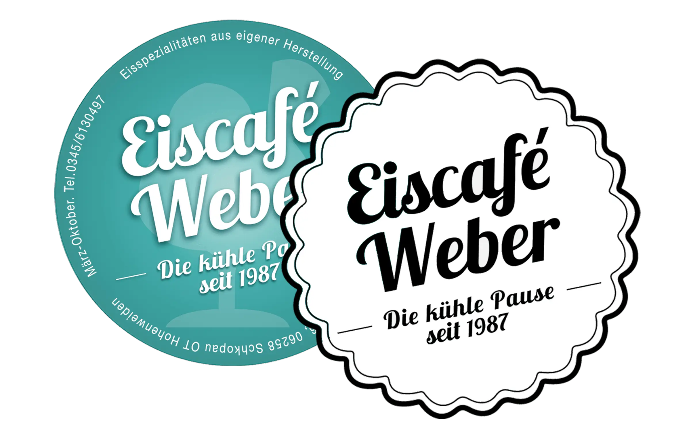 Eiscafé Weber Hohenweiden, Grafikdesign Leipzig, Fotografie Leipzig, Illustration | The C/A Studio. Creative Allrounder. Halle (Saale) und Leipzig.