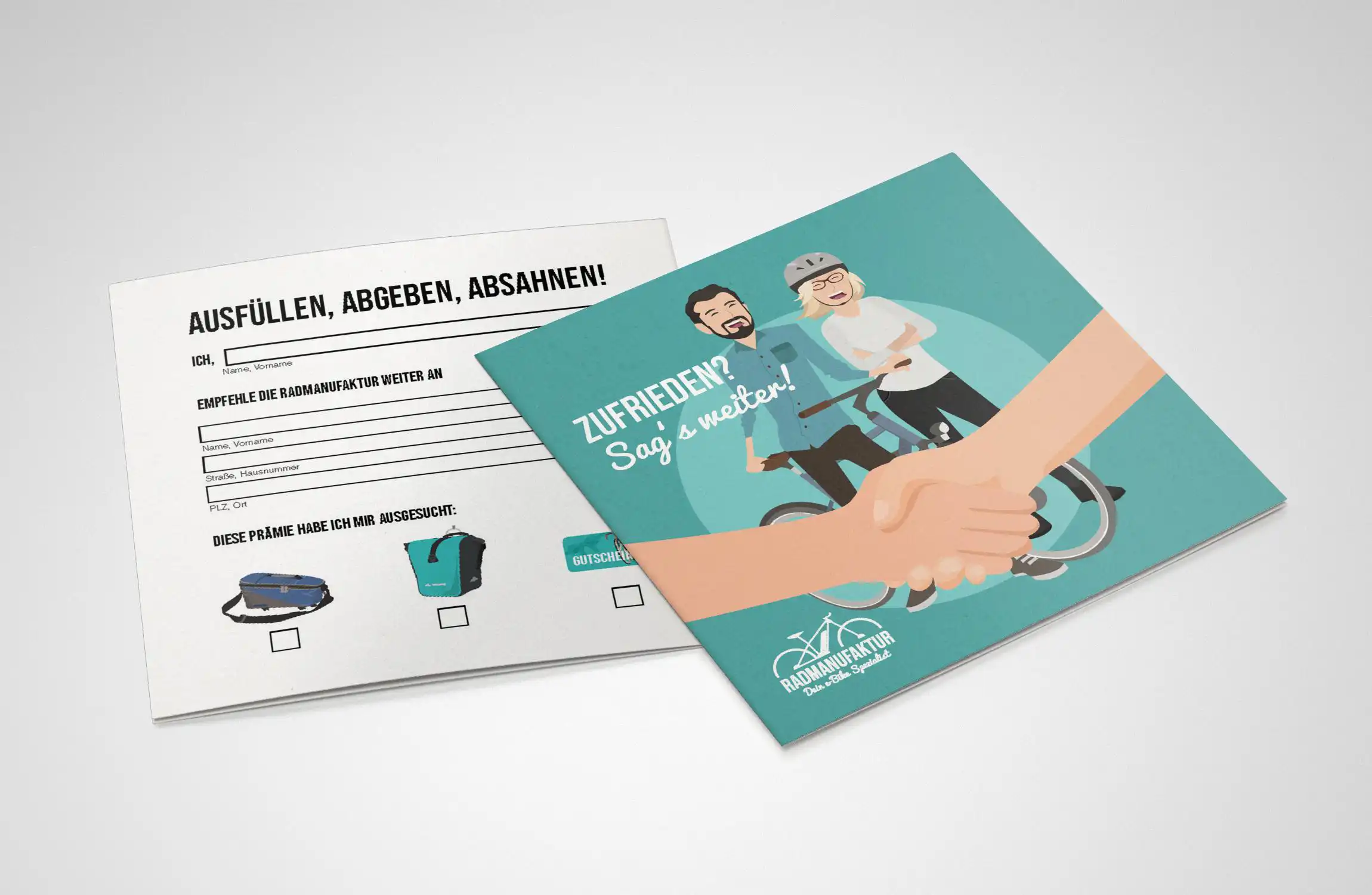 Radmanufaktur Merseburg | Komplettpaket: Corporate Design Leipzig, Grafikdesign Leipzig. Illustration Leipzig. Grafikdesign Halle. Grafikdesign Merseburg. Grafikdesign Dresden. Grafikdesign Magdeburg. Digitale Kommunikationsmittel, Werbemittel, Printmedien: Broschüren, Flyer, Poster, Sticker, Flyer & mehr. Produziert von: Charlie Grashoff - The C/A Studio.